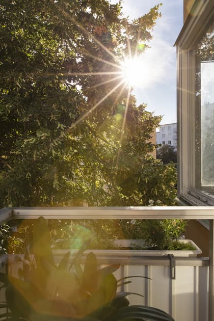 Balkong eller utsiktsbild