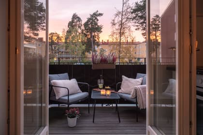 Balkong eller utsiktsbild