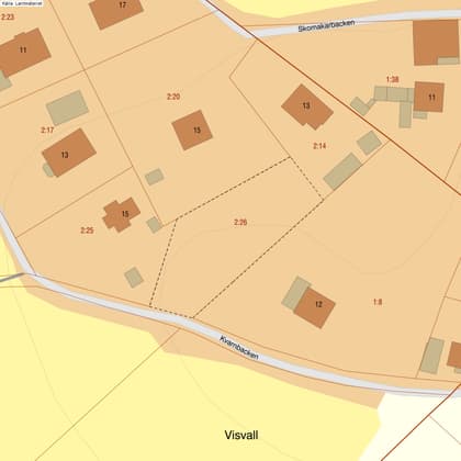 Illustrerad karta över fastigheten eller området