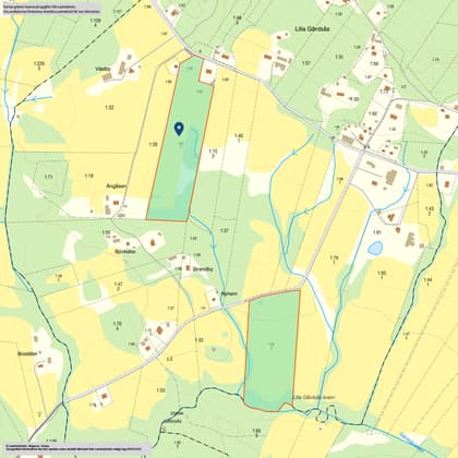 Illustrerad karta över fastigheten eller området