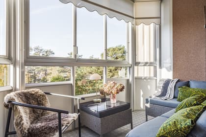 Balkong eller utsiktsbild