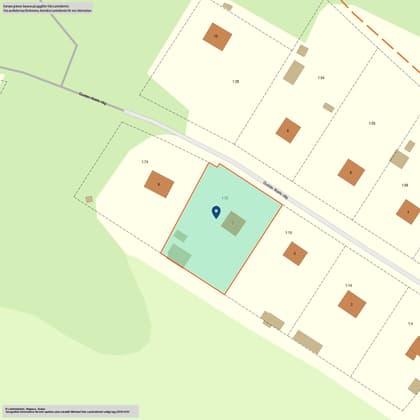 Illustrerad karta över fastigheten eller området