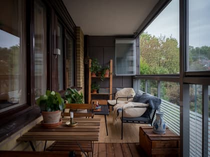 Balkong eller utsiktsbild