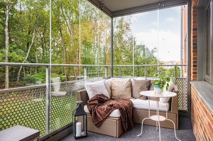 Balkong eller utsiktsbild