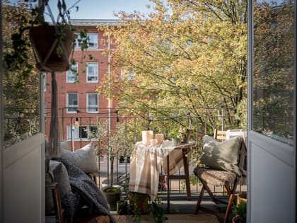 Balkong eller utsiktsbild