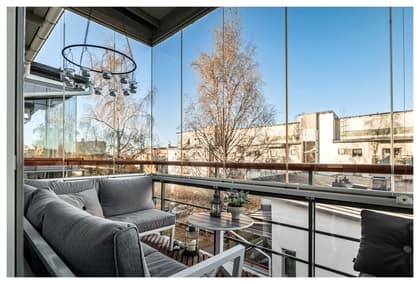 Balkong eller utsiktsbild