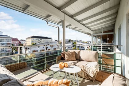 Balkong eller utsiktsbild