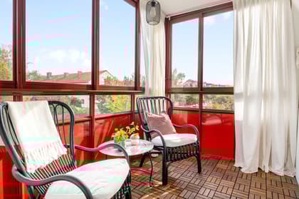 Balkong eller utsiktsbild