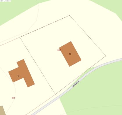 Illustrerad karta över fastigheten eller området