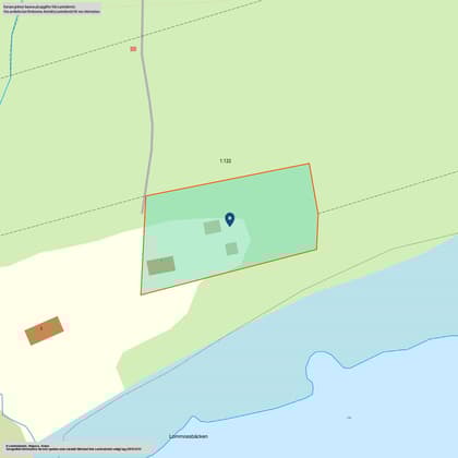 Illustrerad karta över fastigheten eller området