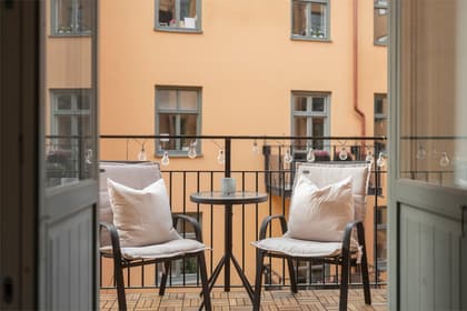 Balkong eller utsiktsbild