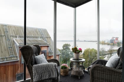 Balkong eller utsiktsbild