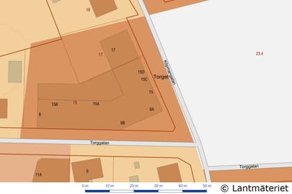 Illustrerad karta över fastigheten eller området