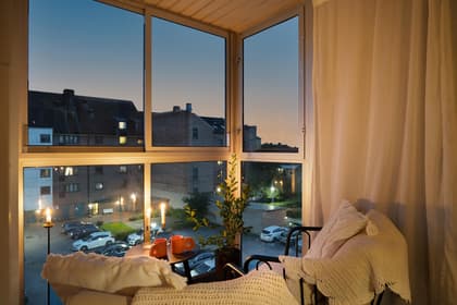 Balkong eller utsiktsbild