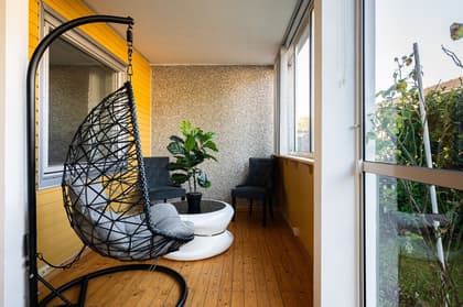 Balkong eller utsiktsbild