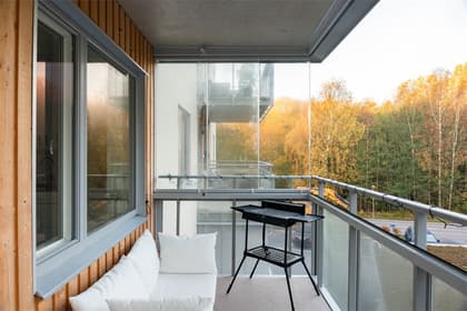 Balkong eller utsiktsbild