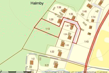 Illustrerad karta över fastigheten eller området