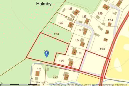 Illustrerad karta över fastigheten eller området