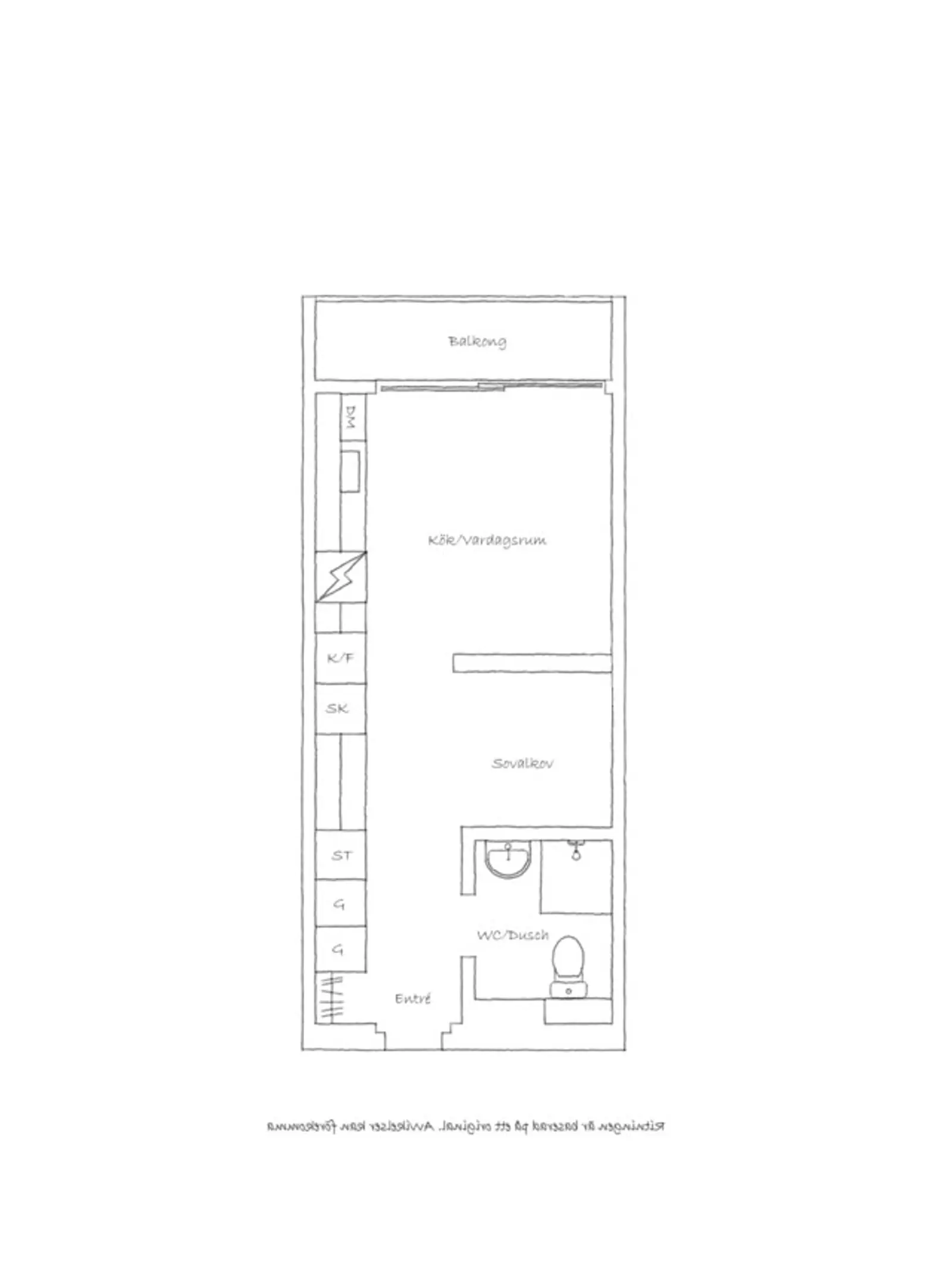Floor plan for Fyrisvallsgatan 10A
