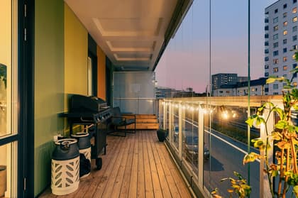 Balkong eller utsiktsbild