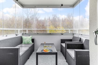 Balkong eller utsiktsbild