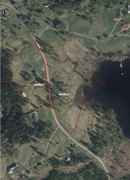 Illustrerad karta över fastigheten eller området