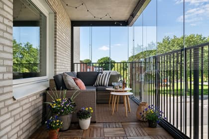 Balkong eller utsiktsbild