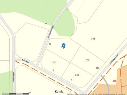 Illustrerad karta över fastigheten eller området