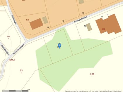 Illustrerad karta över fastigheten eller området