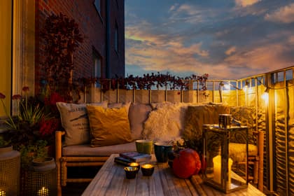 Balkong eller utsiktsbild