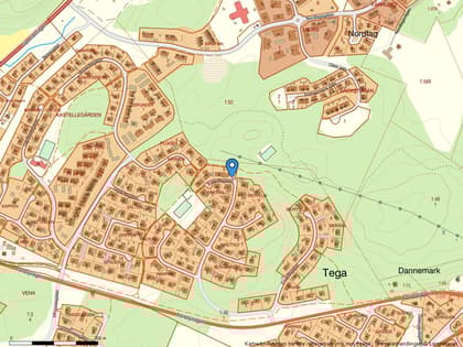 Illustrerad karta över fastigheten eller området