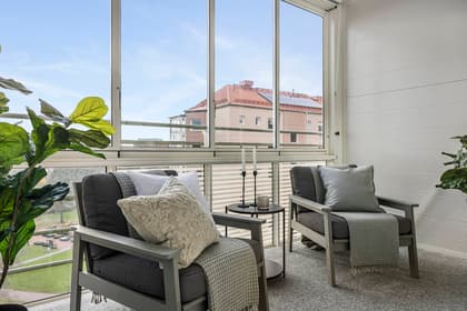 Balkong eller utsiktsbild