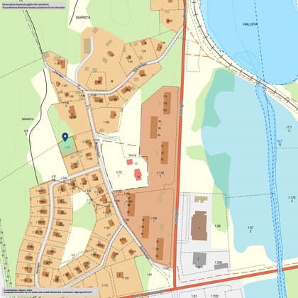 Illustrerad karta över fastigheten eller området