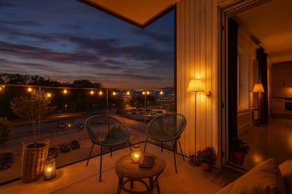 Balkong eller utsiktsbild