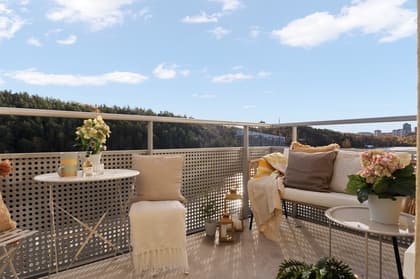 Balkong eller utsiktsbild