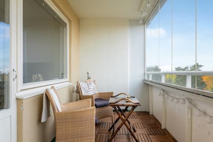 Balkong eller utsiktsbild