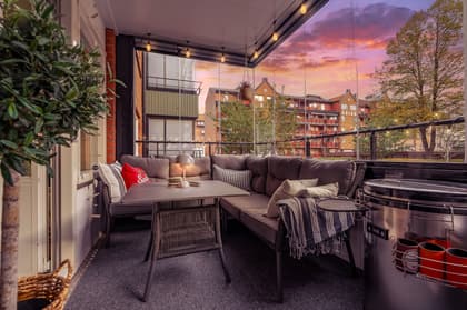 Balkong eller utsiktsbild