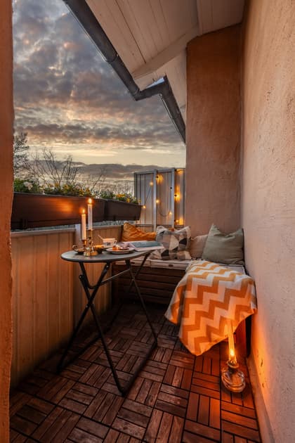 Balkong eller utsiktsbild