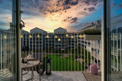 Balkong eller utsiktsbild