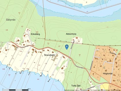 Illustrerad karta över fastigheten eller området