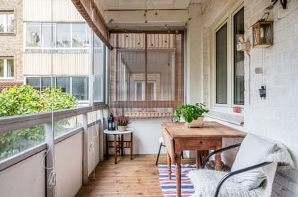 Balkong eller utsiktsbild