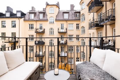 Balkong eller utsiktsbild