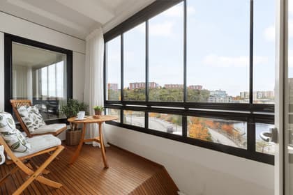 Balkong eller utsiktsbild