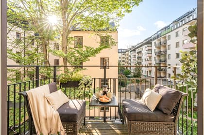 Balkong eller utsiktsbild