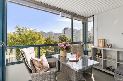 Balkong eller utsiktsbild