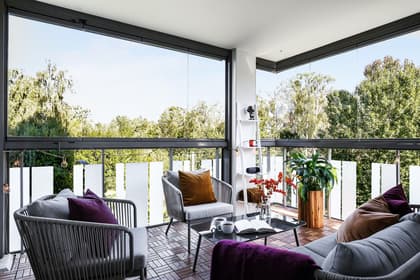 Balkong eller utsiktsbild