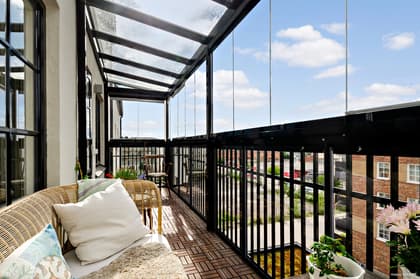 Balkong eller utsiktsbild