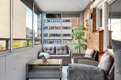 Balkong eller utsiktsbild