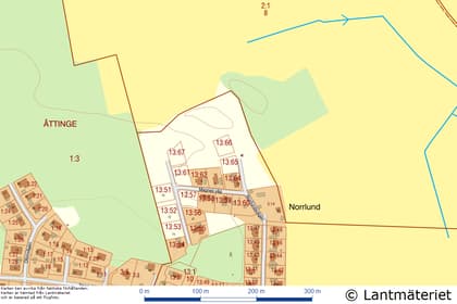 Illustrerad karta över fastigheten eller området