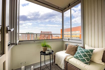 Balkong eller utsiktsbild